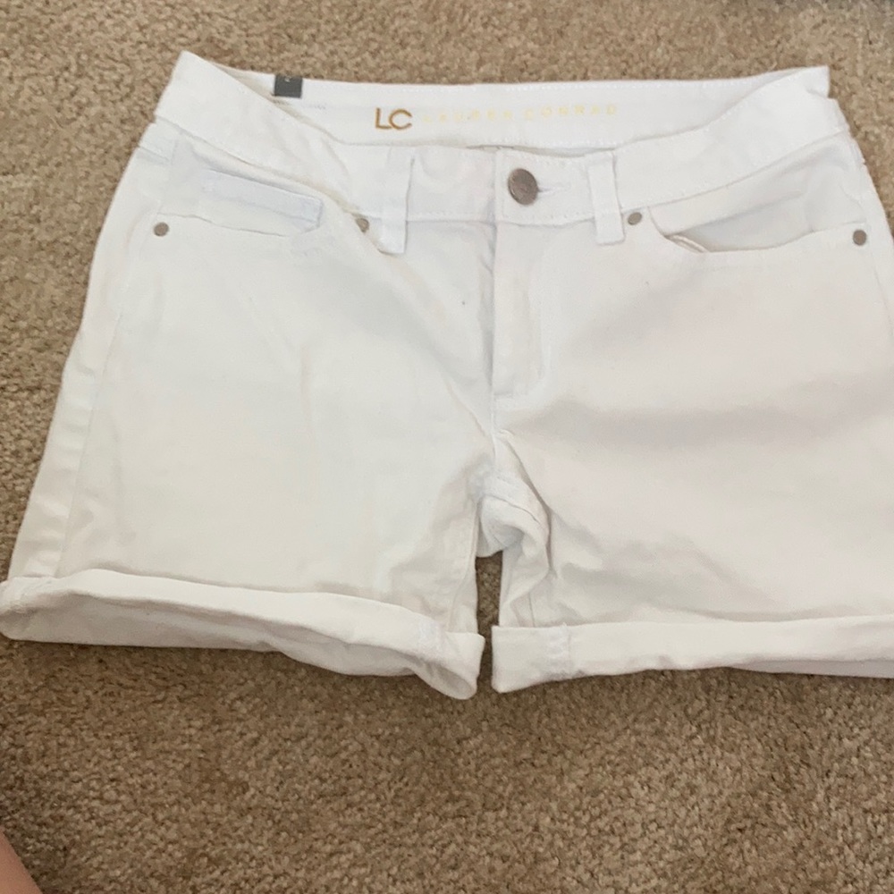 Lauren Conrad White Jean Shorts